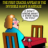 Cartoon: the invisible mans wife (small) by toons tagged the,invisible,man,marriage,wives,relationships,divorce,seperation,love,angst,lost