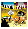 Cartoon: the salsd bar (small) by toons tagged romans christians colloseum lions and rome religion christianity salad