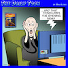 Cartoon: The Scream (small) by toons tagged life,imitates,art,the,cream,edmund,much,evening,news