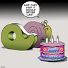 Cartoon: They said it would not last (small) by toons tagged tape,dispenser,snails,anniversary,cakes