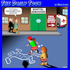 Cartoon: Tough neighborhood (small) by toons tagged body,outline,crime,rates,ambulance,hospitals,bullet,wounds,hopscotch