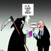 Cartoon: U R Dead (small) by toons tagged angel,of,death,texting,omg,sms,messaging