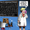 Cartoon: Understanding women (small) by toons tagged the,man,who,understood,women,professor,murder,understanding