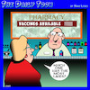 Cartoon: Vaccine types (small) by toons tagged vaccines,covid,pharmacy,likes,friend,requests