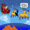 Cartoon: Wireless technology (small) by toons tagged christmas xmas santa wireless technology santas reindeers australia texting while driving