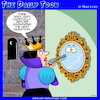Cartoon: Witch queen (small) by toons tagged mirror,on,the,wall,snow,white,poisonous,apple