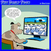 Cartoon: Work from home (small) by toons tagged working,from,home,sheepdogs,herding,sheepdog