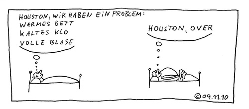 Cartoon: Kaltes Klo (medium) by Müller tagged kälte,bett,notdurft,harndrang