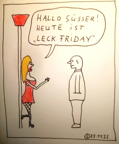Cartoon: Leck Friday (medium) by Müller tagged black,friday