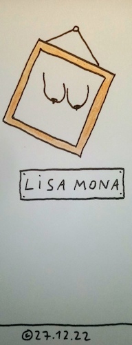 Cartoon: Lisa Mona (medium) by Müller tagged museum,davinci,monalisa