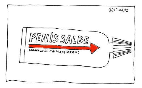 Cartoon: Penis-Salbe (medium) by Müller tagged salbe,tube