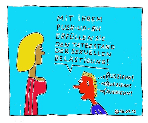 Cartoon: Push-Up-BH (medium) by Müller tagged bh,miederwaren