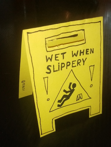 Cartoon: Wet when slippery (medium) by Müller tagged wet,fractal