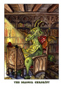 Cartoon: Dragonchronist (small) by develino tagged dragon