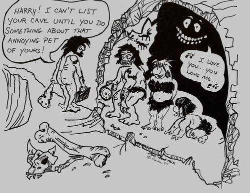 Cartoon: BARNEY RETRO CARTOON (medium) by Toonstalk tagged caveman,retro,barney,dinosaur
