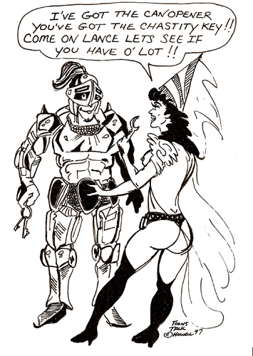 Cartoon: HOT KNIGHTS AND DAMSELS (medium) by Toonstalk tagged damsels,knights,lust,sexy,camelot,lancelot