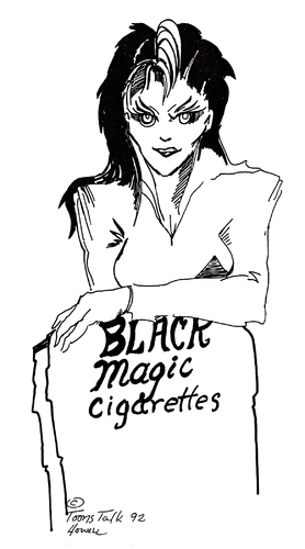 Cartoon: SMOKE ME BABY (medium) by Toonstalk tagged black,magic,cigarettes