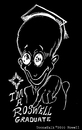Cartoon: The Graduate (small) by Toonstalk tagged inverted black white alien grad roswell