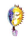 Cartoon: TWO FACED MASK (small) by Toonstalk tagged sun moon mask