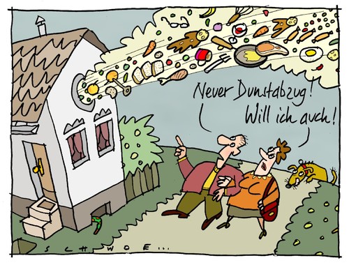 Cartoon: Dunstabzug (medium) by schwoe tagged küche,kochen,küchengeräte,rekord