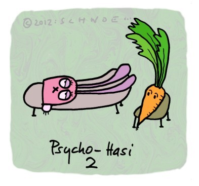 Cartoon: Hasi 51 (medium) by schwoe tagged hasi,hase,karotte,psychoanalyse,freud,projektion,psyche,komplex