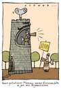 Cartoon: Lautsprech (small) by schwoe tagged könig,turm,bravo,diktatur,manager,untertan,firma,sicherheit,planung,zwischenfall