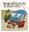 Cartoon: Schwarze Katze von links (small) by schwoe tagged aberglaube,unfall,auto,katze,kind