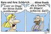 Cartoon: Karo - Liabr an Onggl (small) by TOSKIO-SCHWAEBISCH tagged toskio,vtms,cartoon,tex,pander,karo,ond,ihre,schbrich,liabr,an,onggl,der,äbbas,guads,middbrengd,als,dande,dii,glawiir,schbiild,gell,schwäbisches,schwaebisches,schwääbischs