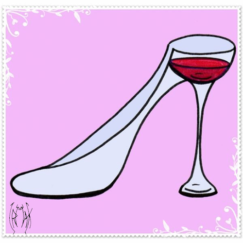 Cartoon: FETISH WINE (medium) by majezik tagged wine,shoes,glass