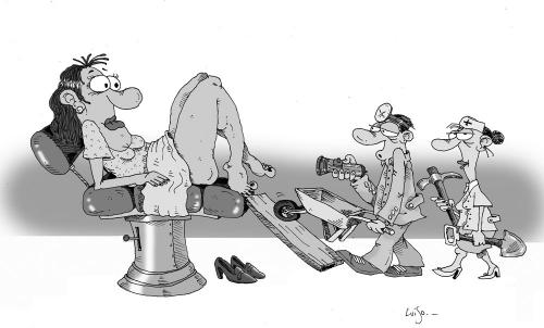 Cartoon: clinic (medium) by Luiso tagged clinic