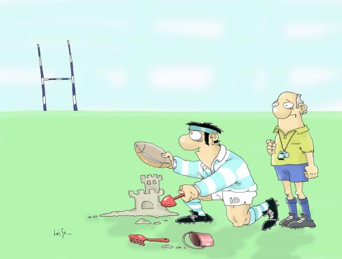 Cartoon: The Pumas (medium) by Luiso tagged rugby,