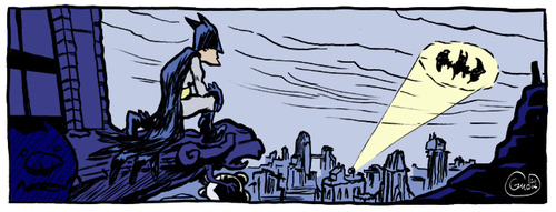Cartoon: Batman and Mickey (medium) by gud tagged batman,mickey,mouse,comics