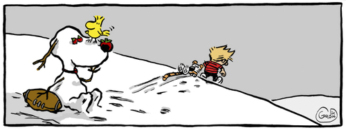 Cartoon: Peanuts and Calvin and Hobbes (medium) by gud tagged peanuts,calvin,and,hobbes,comics