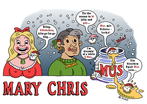 Cartoon: Merry Christmas (medium) by piro tagged christmas,holidays,owls