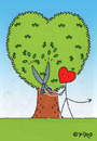Cartoon: 100 Ways To Say I Love You No. 2 (small) by piro tagged love,lovedevil,tree,heart