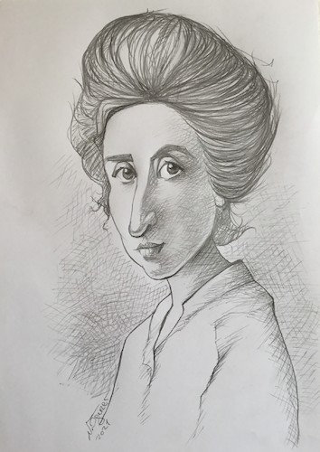 Cartoon: Rosa Luxemburg (medium) by necmi oguzer tagged rosa,luxemburg