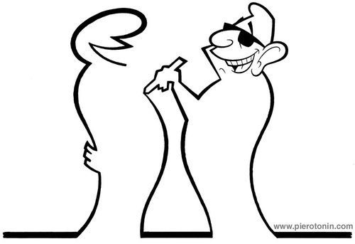 Cartoon: Osvaldo Cavandoli - La Linea (medium) by Piero Tonin tagged italy,caricatures,caricature,comics,cartoons,cartoon,animated,animation,linea,la,cavandoli,osvaldo,tonin,piero,italian,1970s,70s