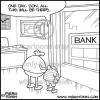 Cartoon: Bank (small) by Piero Tonin tagged pireo,tonin,bank,banks,economy,economics,money,heir,son,child,father