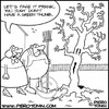 Cartoon: Green Thumb (small) by Piero Tonin tagged piero,tonin,gardening,garden,gardens,green,thumb,thumbs,horror,tree,trees,plant,plants