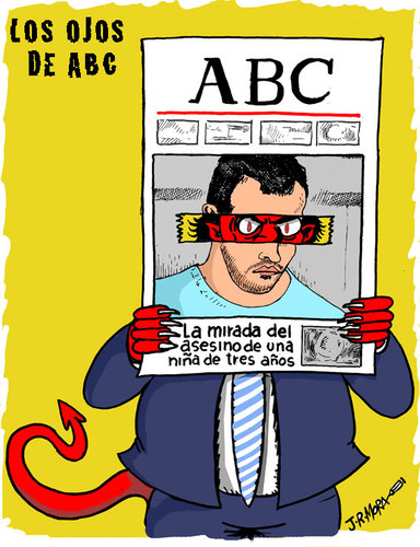 Cartoon: Diario ABC acusa y juzga (medium) by jrmora tagged aitana,error,prensa,abc
