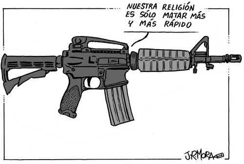 Cartoon: Fusil (medium) by jrmora tagged fusil,armas,violencia