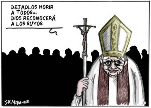 Cartoon: Iglesia y preservativos (medium) by jrmora tagged condones,profilacticos,preservativos,gomas,sexo,religion,africa,sida
