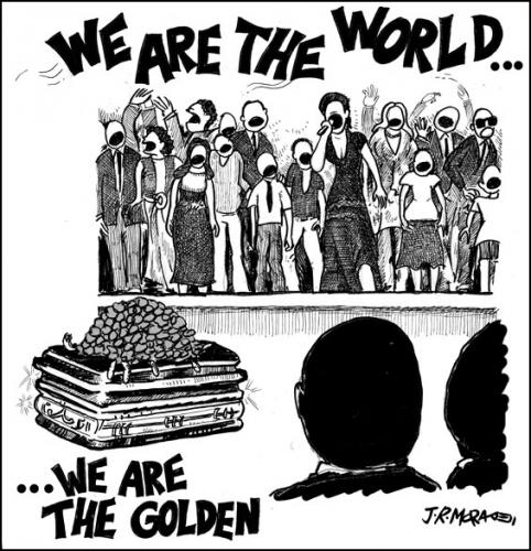 Cartoon: Michael Gold (medium) by jrmora tagged gold,bussiness,michael,jackson