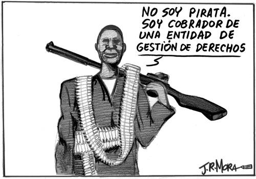 Cartoon: Piratas de Somalia (medium) by jrmora tagged piratas,somalia,barcos,petroleo,carburante,secuestro