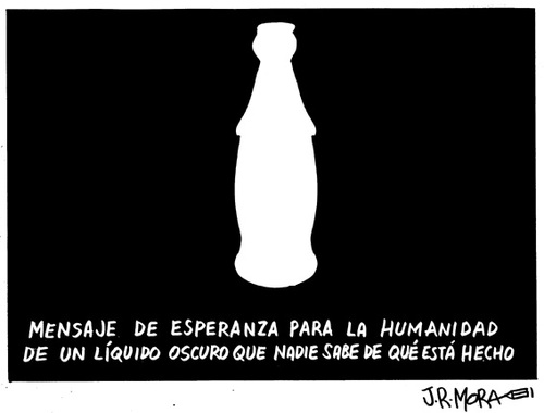Cartoon: Refresco de cola (medium) by jrmora tagged cola,bebida,coca,botella,publicidad,anuncios