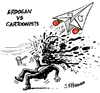 Cartoon: Erdogan vs cartoonists (small) by jrmora tagged erdogan,musa,kart,cartoonist,turkey