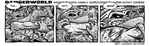 Cartoon: DangerWorld - Episode 3 (medium) by monsterzero tagged zombies,comic,underground