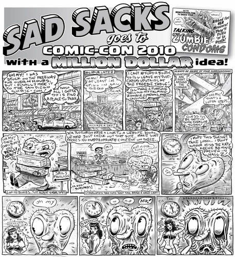 Cartoon: Sad Sacks Goes To Comic-Con 2010 (medium) by monsterzero tagged comic,convention,stan,lee,underground,humor