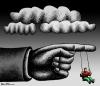 Cartoon: Childhood (small) by BenHeine tagged childhood authority hand cloud youngster balancoire swing enfance small baby fun terror finger doigt show play game jeu sad past melancholy nostalgia kind ben heine 