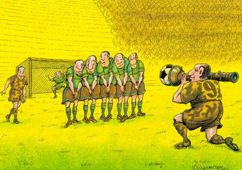 Cartoon: EURO 2008 - 1 (medium) by Kazanevski tagged no